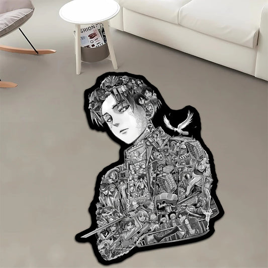 Custom Irregular Anime Rug – Attack on Titan Handmade Area Carpet