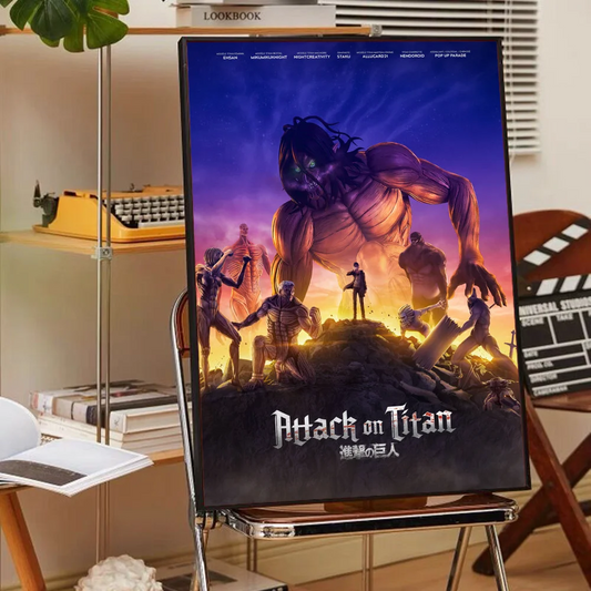 Attack On Titan Vintage Poster – HD Retro Wall Art for Home Decor