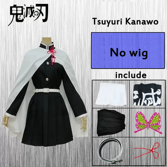 Demon Slayer Tsuyuri Kanao Cosplay Costume