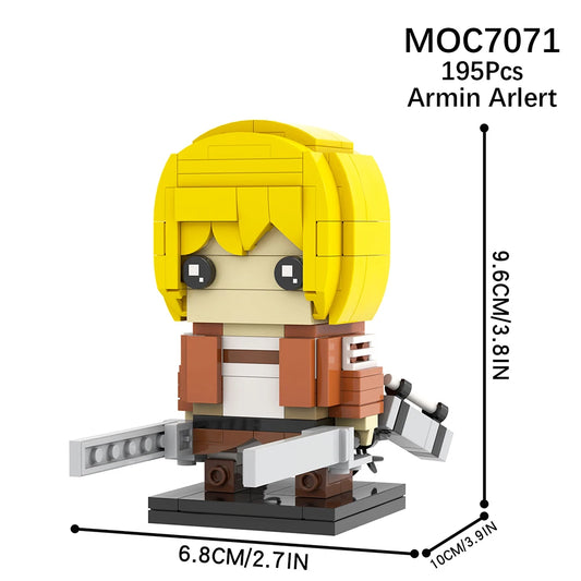 MOC Attack Titan Building Blocks Set – Rumbling Cannon Weapon Toy