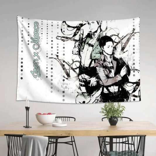 Vibrant Attack on Titan Tapestry – Perfect for Room & Party Decor