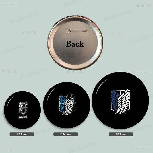 Attack On Titan Customizable Button Pins – Gaming Collection