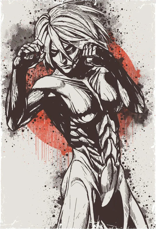 Attack on Titan Vintage Canvas Poster – Classic Anime Wall Art for Boys’ Bedroom & Living Room