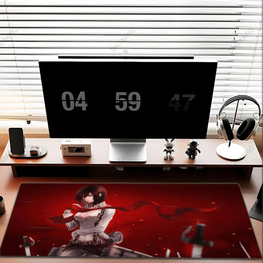 Attack on Titan Kawaii Mouse Pad – Anime Gaming Desk Mat for PC & Laptop