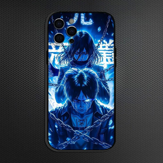 A-Attack On Titan Phone Case – Soft Silicone Black Cover for iPhone Models
