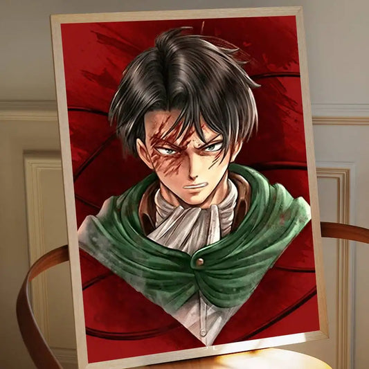 Levi Ackerman DIY Sticky Poster – Whitepaper Prints for Nordic Home Decor